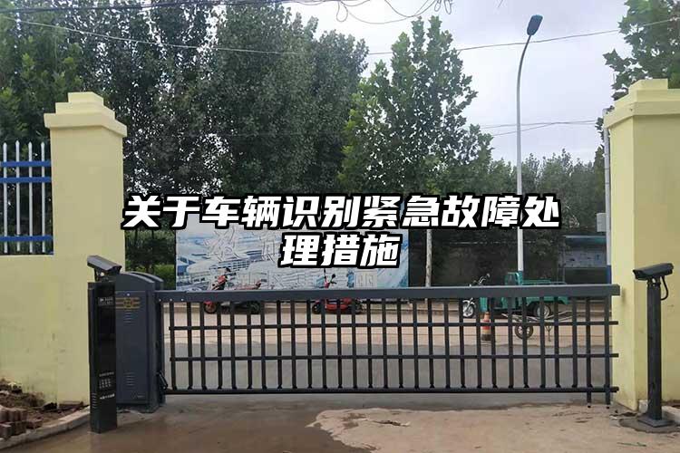 關于車輛識別緊急故障處理措施